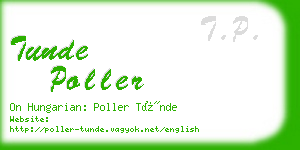 tunde poller business card